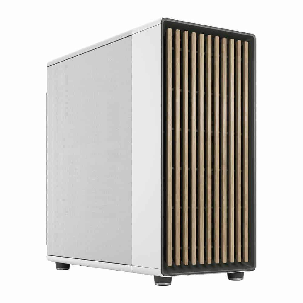 Fractal North XL Chalk White Mesh Side Panel Mid Tower PC Case